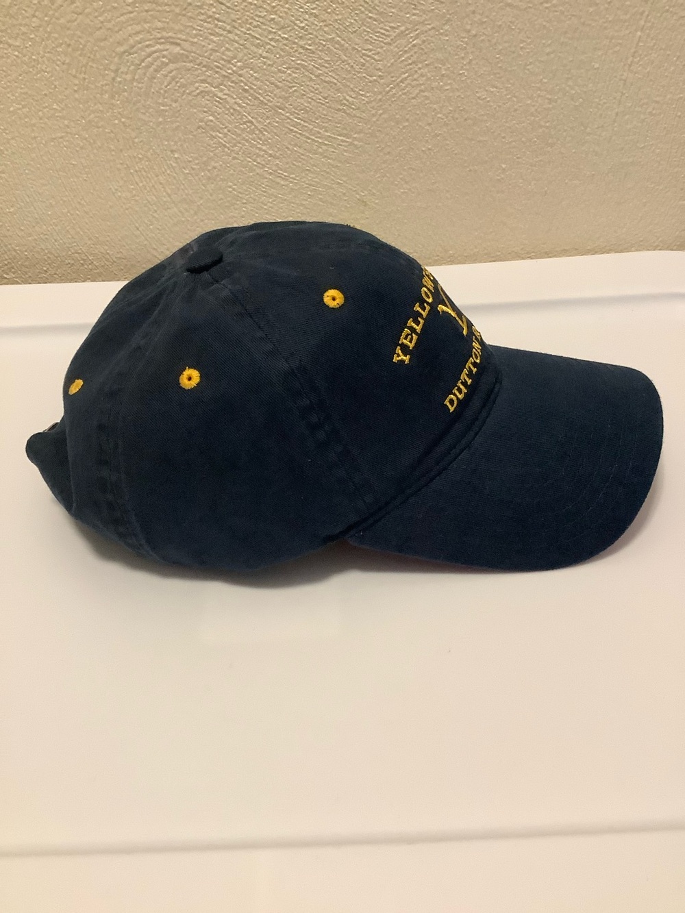 Yellowstone Dutton Ranch Navy & Gold Baseball Cap Adjustable - Picture 6 of 10